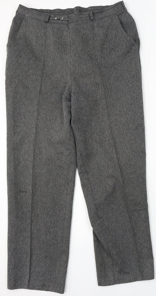 Womens UK Size 16 Marks and Spencer Regular Fit  Grey Trousers
