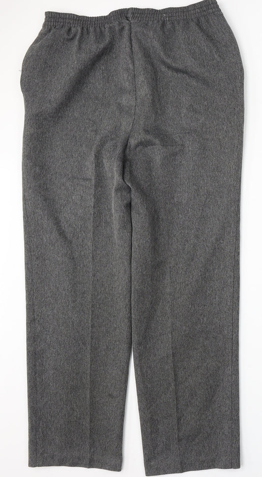 Womens UK Size 16 Marks and Spencer Regular Fit  Grey Trousers
