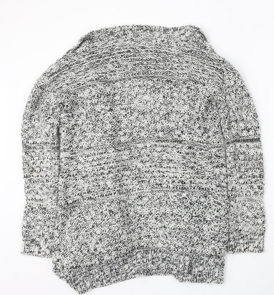 Womens UK Size S Papaya Multicoloured Cardigan Jumper