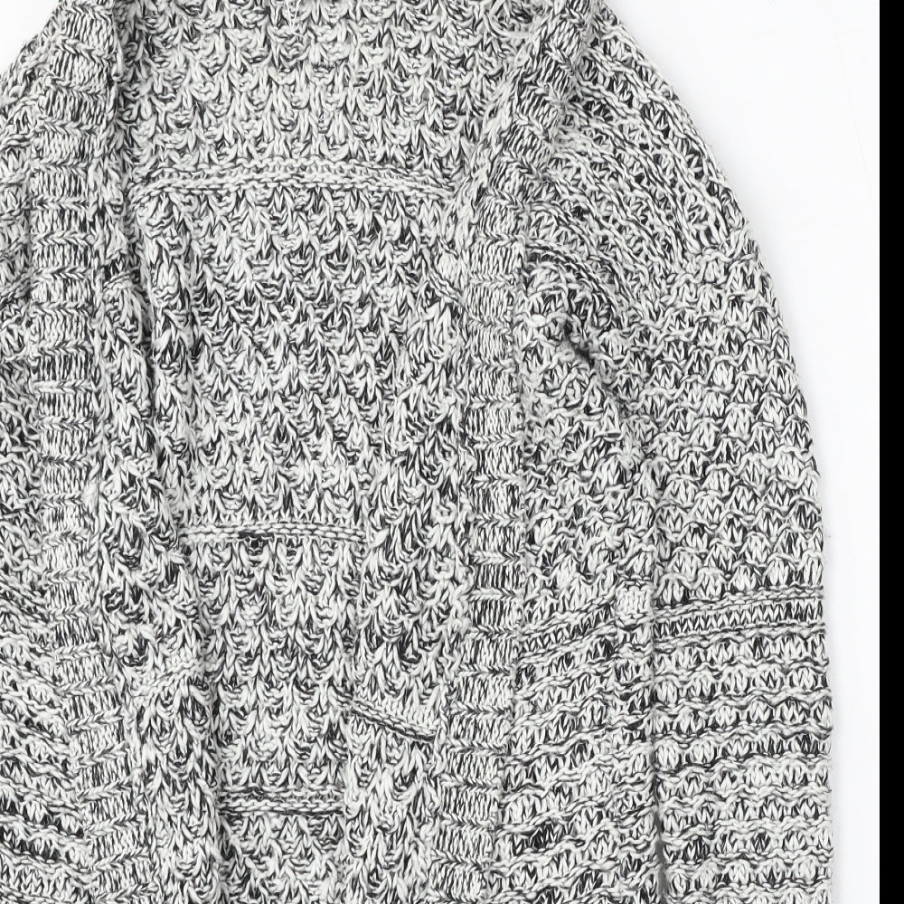 Womens UK Size S Papaya Multicoloured Cardigan Jumper