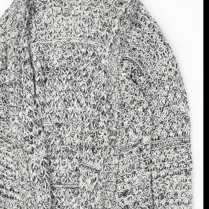 Womens UK Size S Papaya Multicoloured Cardigan Jumper
