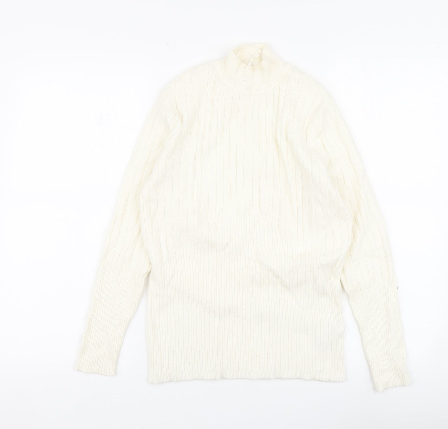 Womens UK Size 14 Marks and Spencer Ivory Pullover Jumper