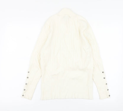 Womens UK Size 14 Marks and Spencer Ivory Pullover Jumper