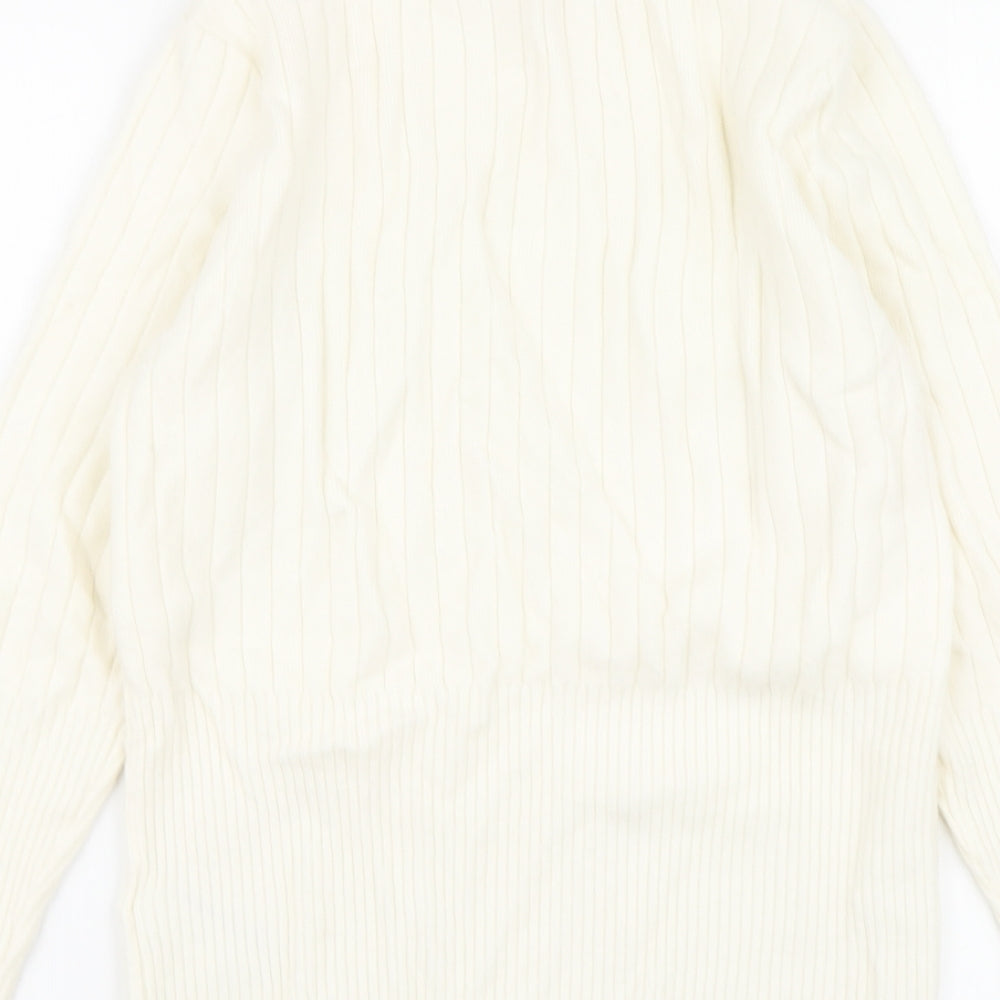 Womens UK Size 14 Marks and Spencer Ivory Pullover Jumper