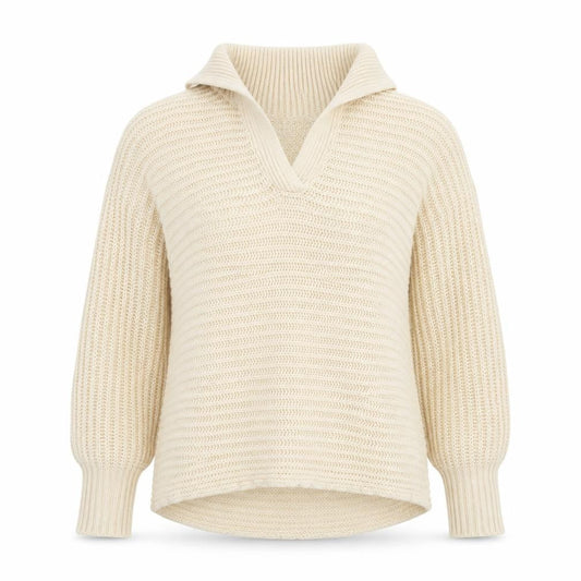 Missguided Womens Beige V-Neck Acrylic Pullover Jumper Size 8