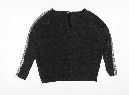 Womens UK Size 12 Dunnes Stores Black Basic Blouse