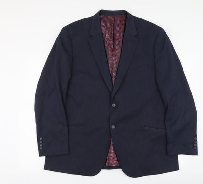 Mens UK Size XL Brook Taverner Regular Blue Suit Jacket