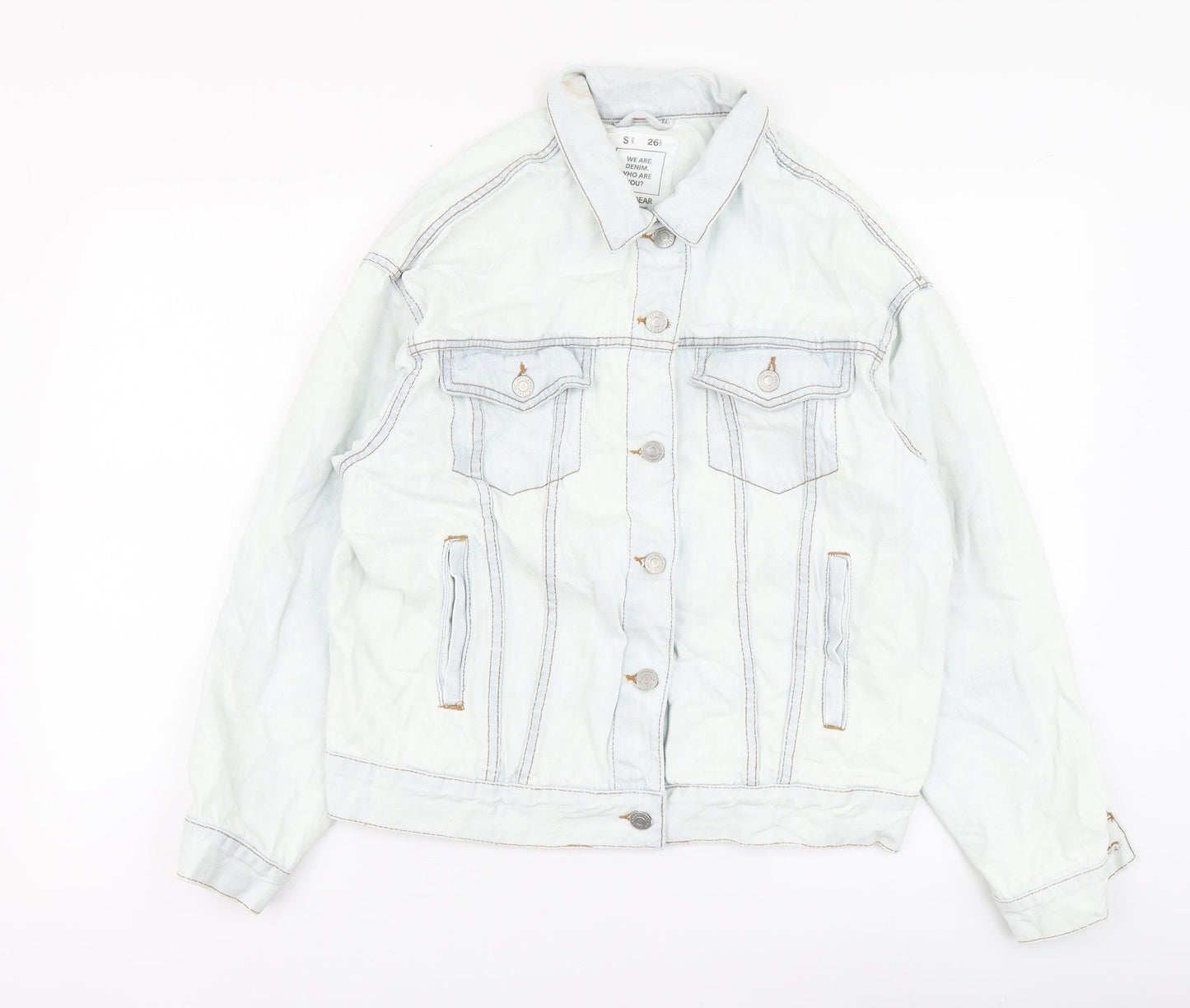 Pull&Bear Womens Blue Jacket Size S