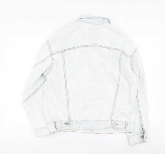 Pull&Bear Womens Blue Jacket Size S