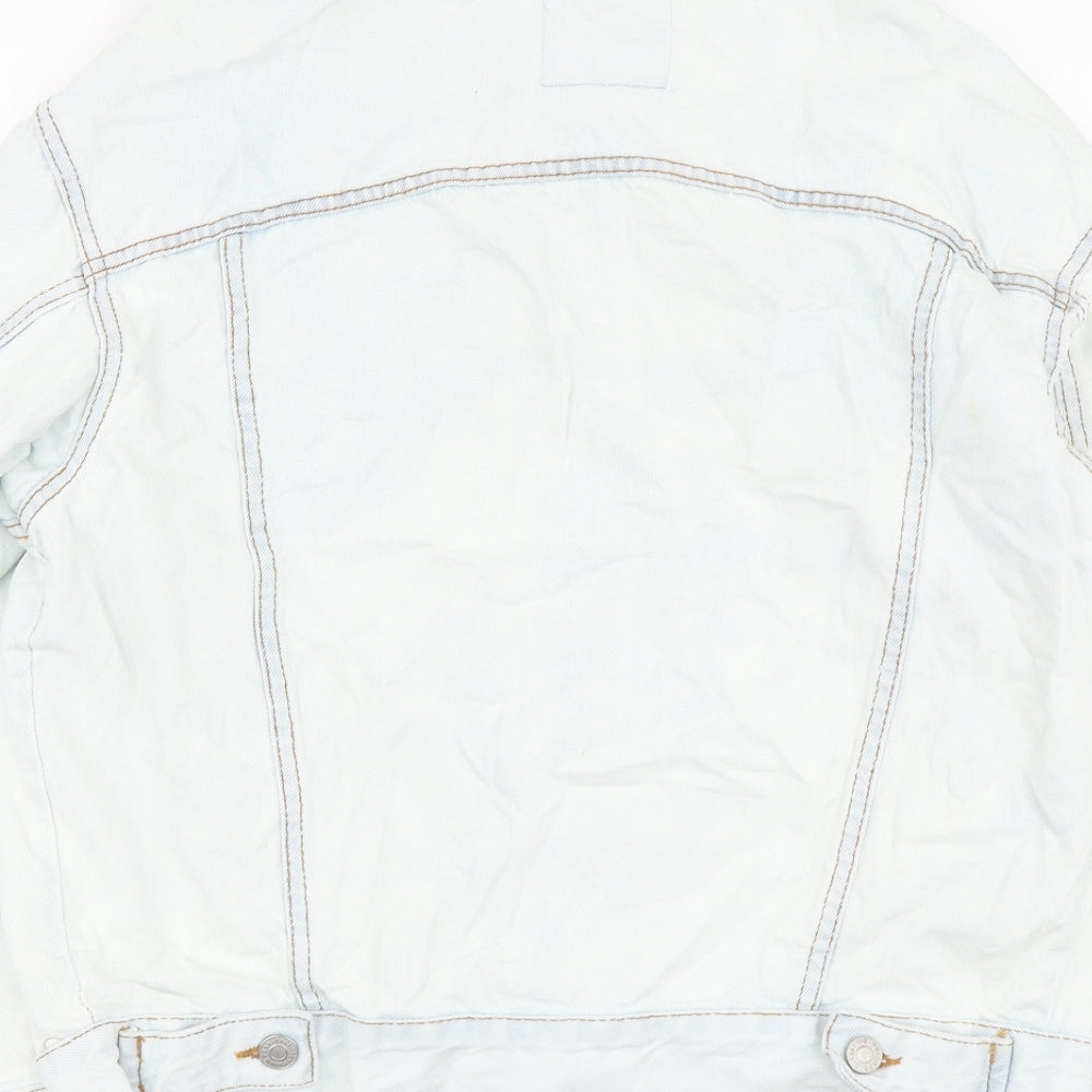 Pull&Bear Womens Blue Jacket Size S