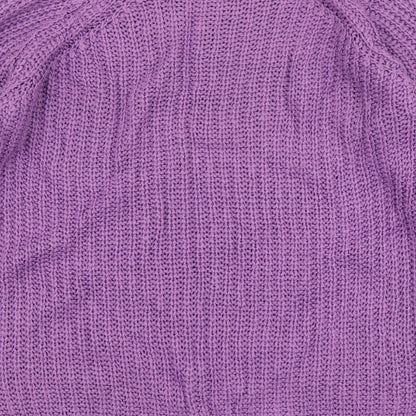 Atmosphere Womens Purple Round Neck Acrylic Pullover Jumper Size 10