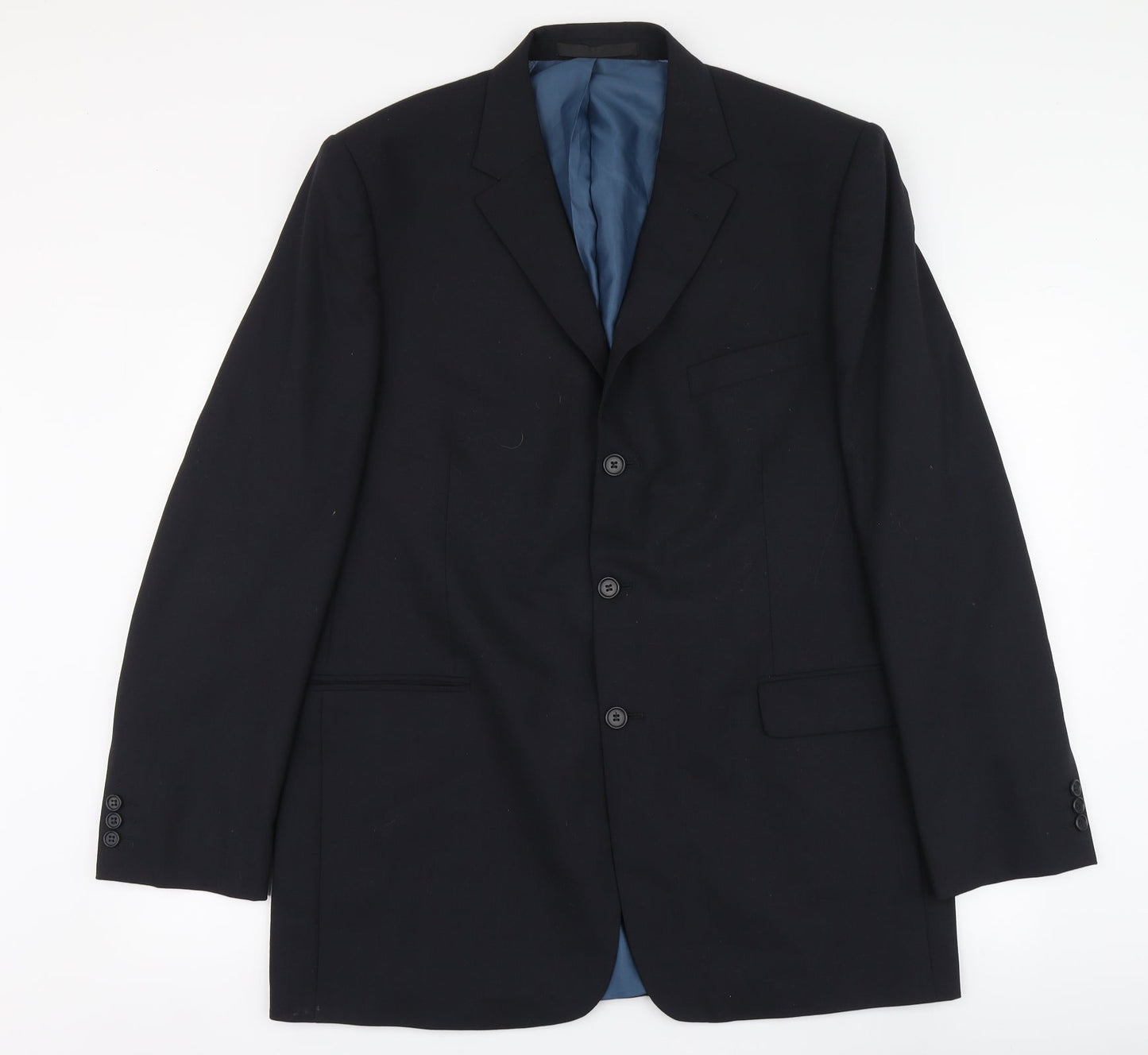 Mens UK Size 2XL Marks and Spencer Regular Blue Suit Jacket