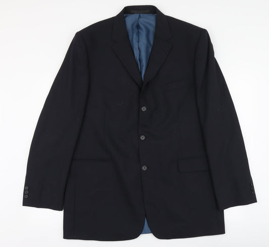 Mens UK Size 2XL Marks and Spencer Regular Blue Suit Jacket