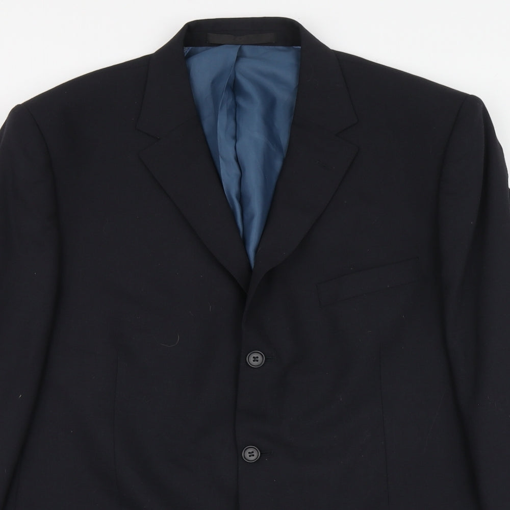 Mens UK Size 2XL Marks and Spencer Regular Blue Suit Jacket