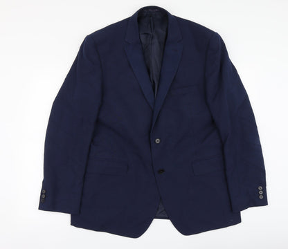 Mens UK Size 44 Scott&Taylor Regular Blue Suit Jacket