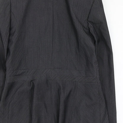 Dorothy Perkins Womens Grey Polyester Jacket Suit Jacket Size 12