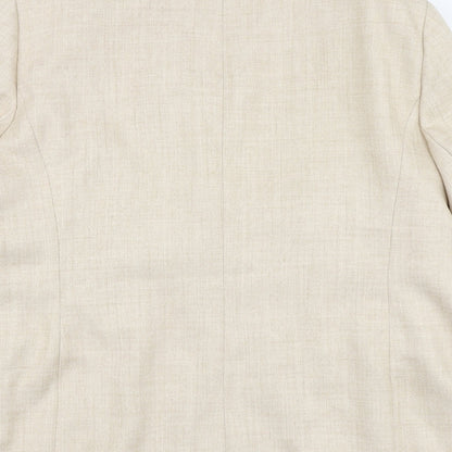 Autonomy Womens Beige Polyester Jacket Suit Jacket Size 20