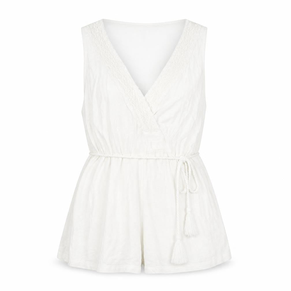 Womens UK Size M H&M White Basic Blouse
