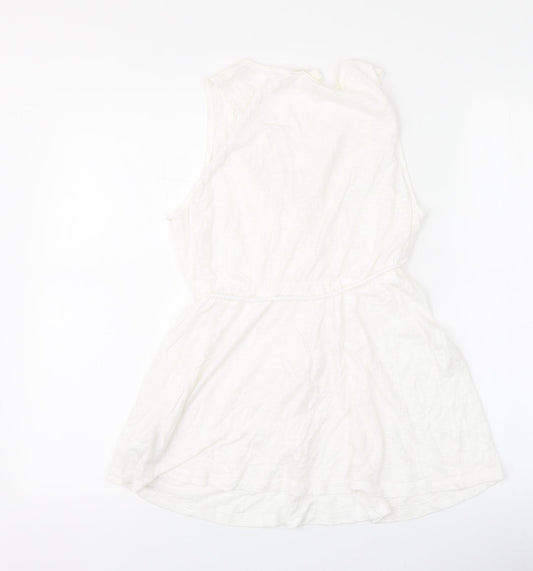 Womens UK Size M H&M White Basic Blouse