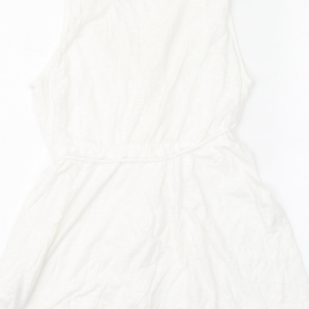 Womens UK Size M H&M White Basic Blouse