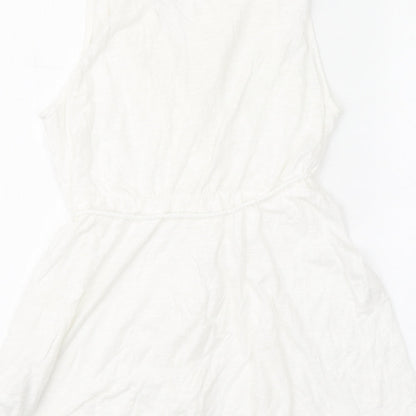 Womens UK Size M H&M White Basic Blouse