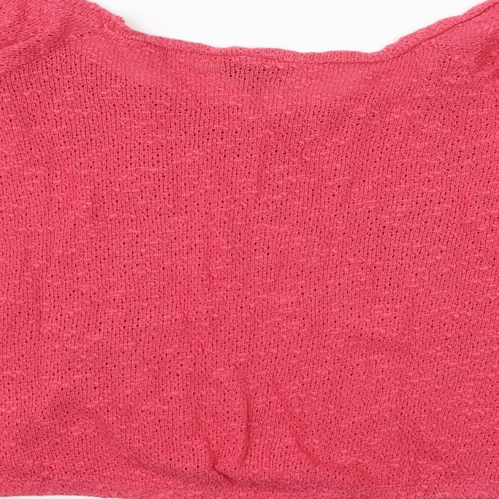 Womens UK Size 10 Topshop Pink Pullover Jumper