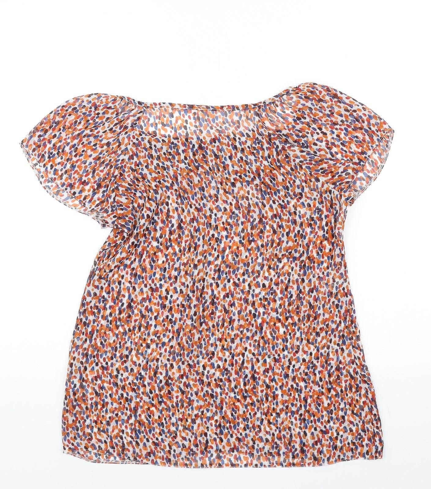 Womens UK Size 10 M&Co Multicoloured Basic Blouse