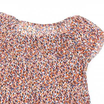 Womens UK Size 10 M&Co Multicoloured Basic Blouse