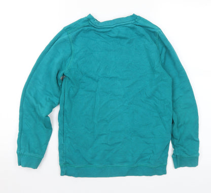 TU Girls Green Cotton Pullover Sweatshirt Size 10 Years