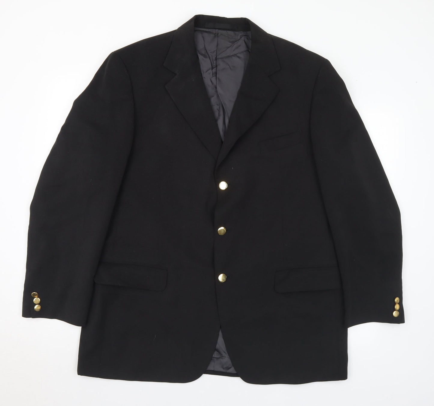 Mens UK Size 42 Preworn Regular Black Suit Jacket
