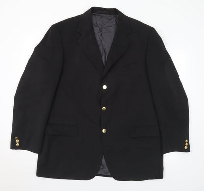 Mens UK Size 42 Preworn Regular Black Suit Jacket