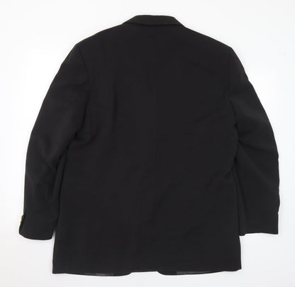 Mens UK Size 42 Preworn Regular Black Suit Jacket