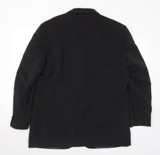 Mens UK Size 42 Preworn Regular Black Suit Jacket