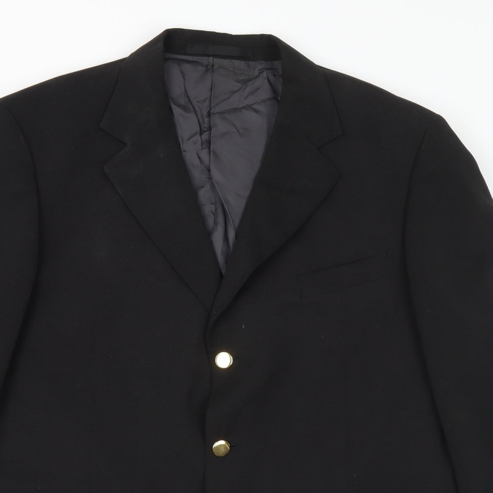 Mens UK Size 42 Preworn Regular Black Suit Jacket