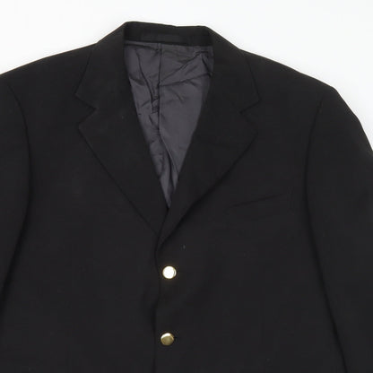 Mens UK Size 42 Preworn Regular Black Suit Jacket