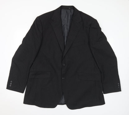 Mens UK Size 44 Marks and Spencer Regular Black Suit Jacket