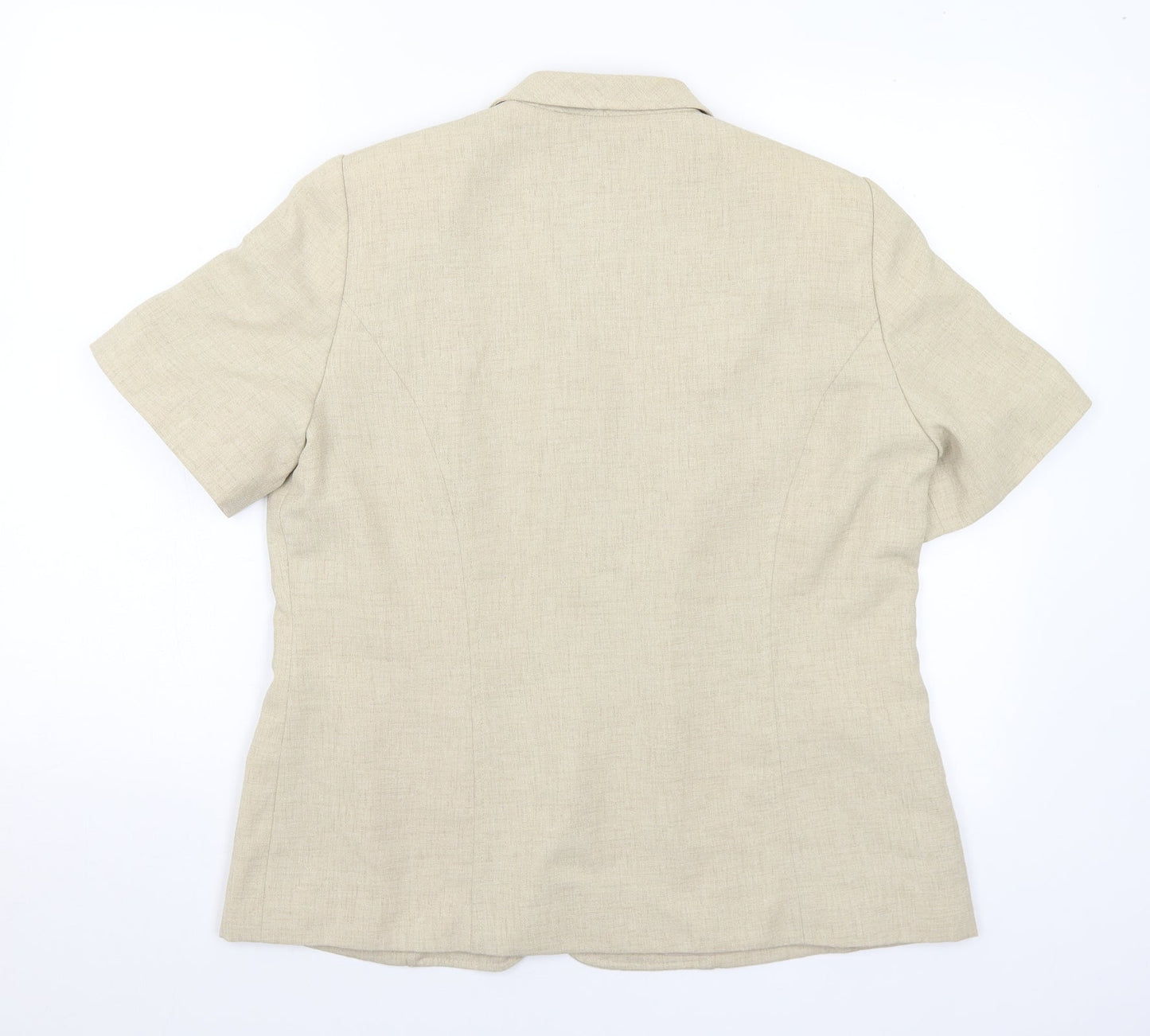 Womens UK Size 14 Preworn Regular Beige Suit Jacket