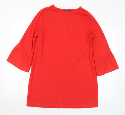 Womens UK Size 12 Marks and Spencer Red Tunic Jumper