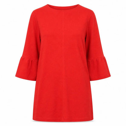 Womens UK Size 12 Marks and Spencer Red Tunic Jumper