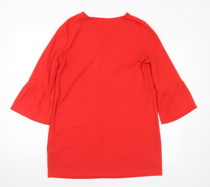 Womens UK Size 12 Marks and Spencer Red Tunic Jumper