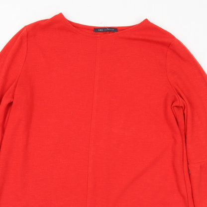 Womens UK Size 12 Marks and Spencer Red Tunic Jumper