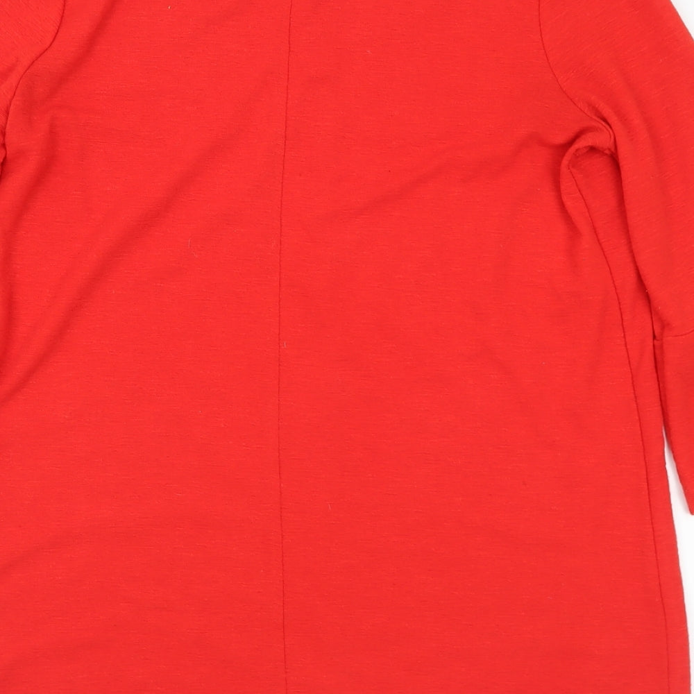 Womens UK Size 12 Marks and Spencer Red Tunic Jumper