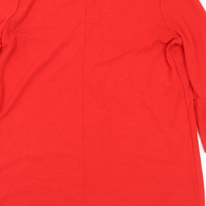Womens UK Size 12 Marks and Spencer Red Tunic Jumper