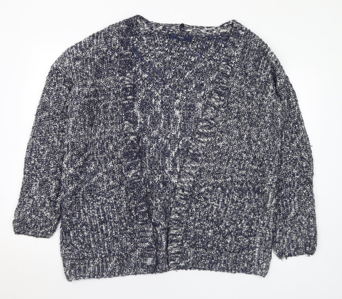 Womens UK Size L NEXT Blue Cardigan Jumper