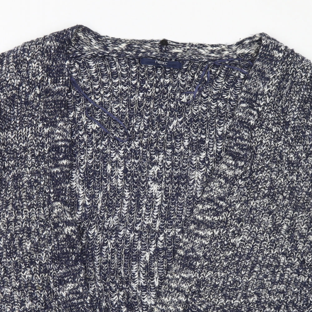Womens UK Size L NEXT Blue Cardigan Jumper
