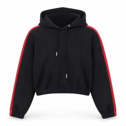 Womens UK Size 8 Boohoo Black Pullover Hoodie
