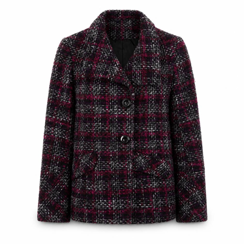 Womens UK Size 12 BHS Purple Pea Coat