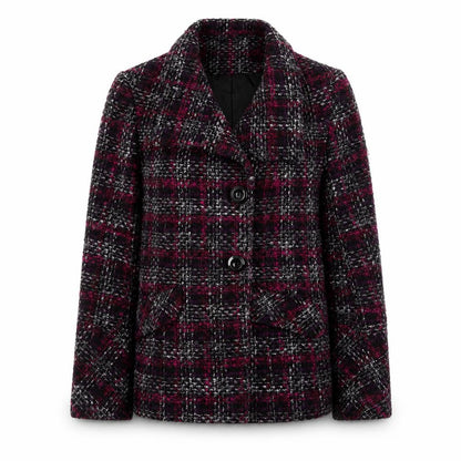 Womens UK Size 12 BHS Purple Pea Coat