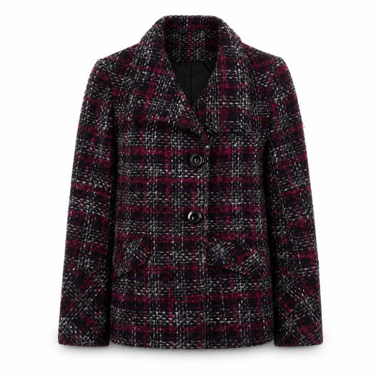 Womens UK Size 12 BHS Purple Pea Coat