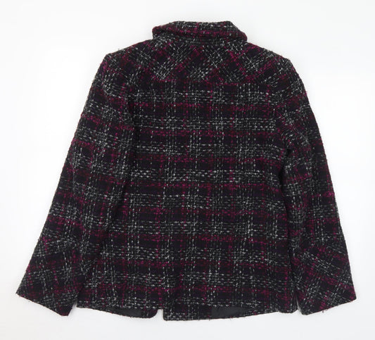 Womens UK Size 12 BHS Purple Pea Coat